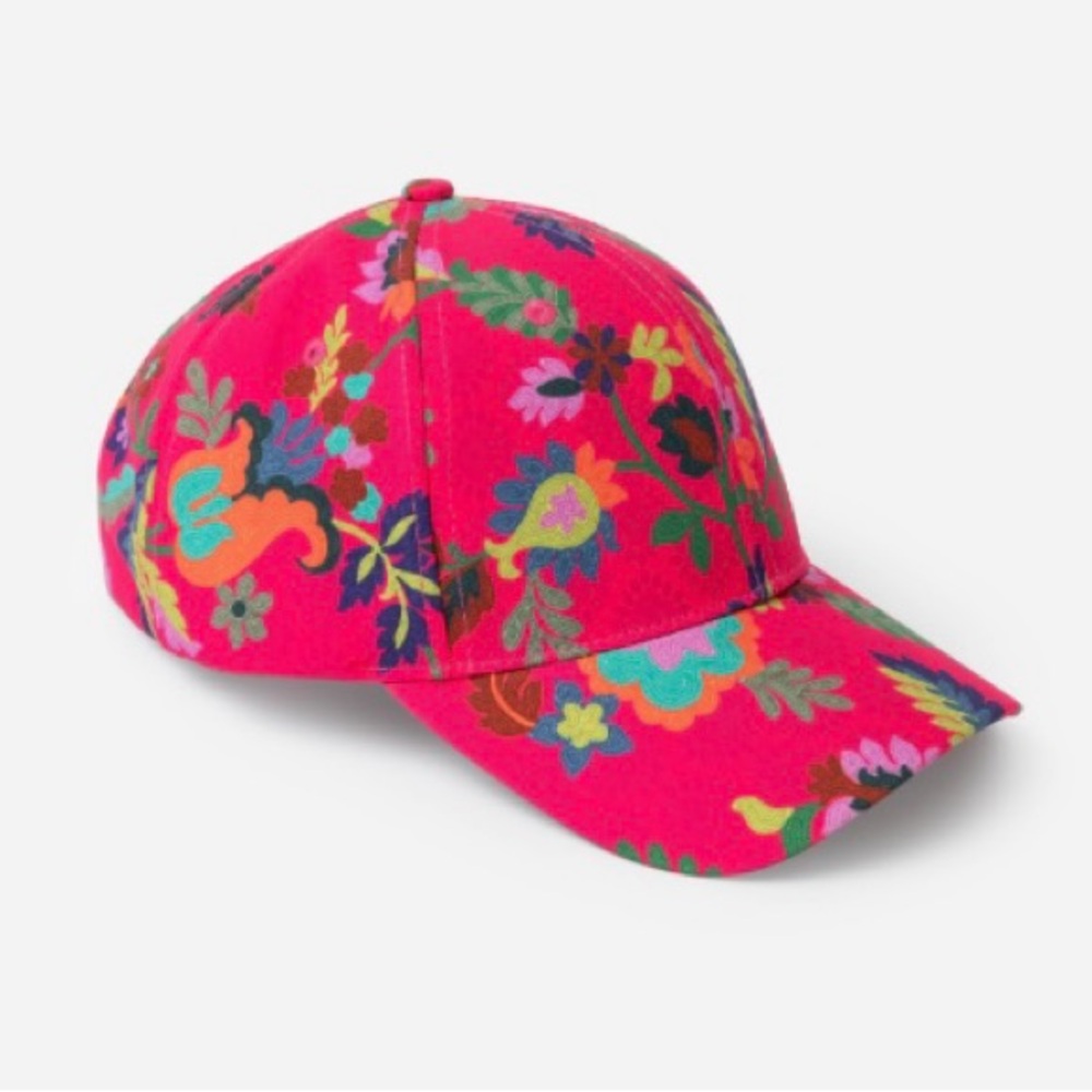 Johnny Was Pink Floral Kids Hat